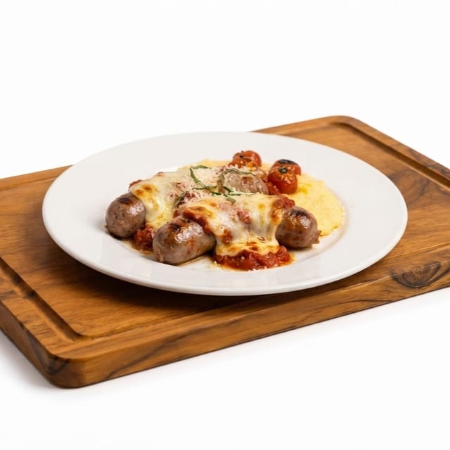 Sausage Parmigiana Lunch.