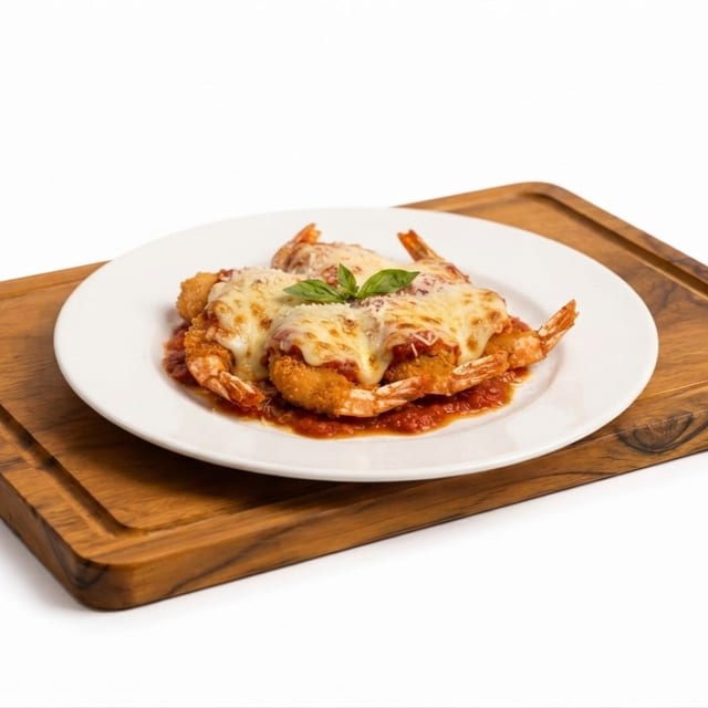 Shrimp Parmigiana.