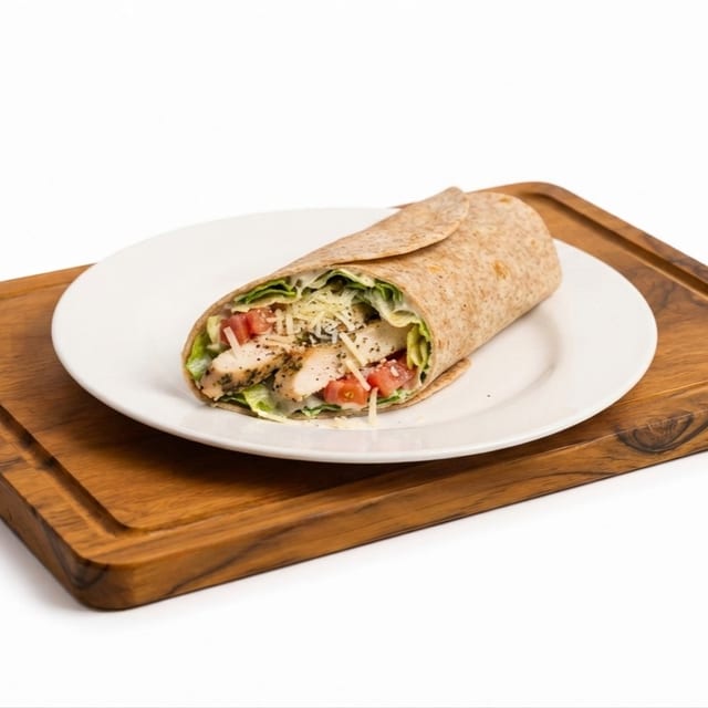 Grilled Chicken Caesar Wrap.
