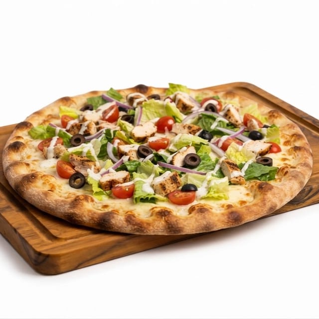 Grilled Chicken Ranch Salad Pie.