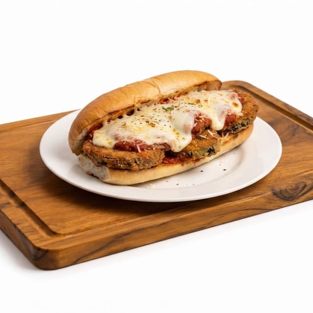 Eggplant Parmigiana Hero.