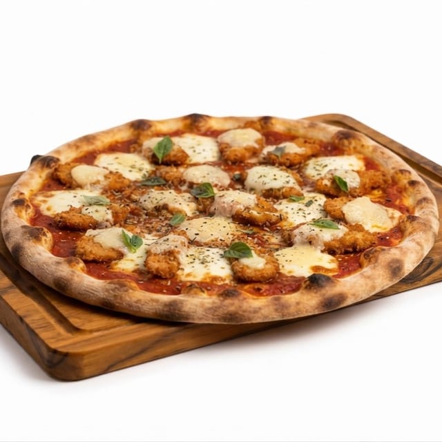 Chicken Parmigiana Pizza.