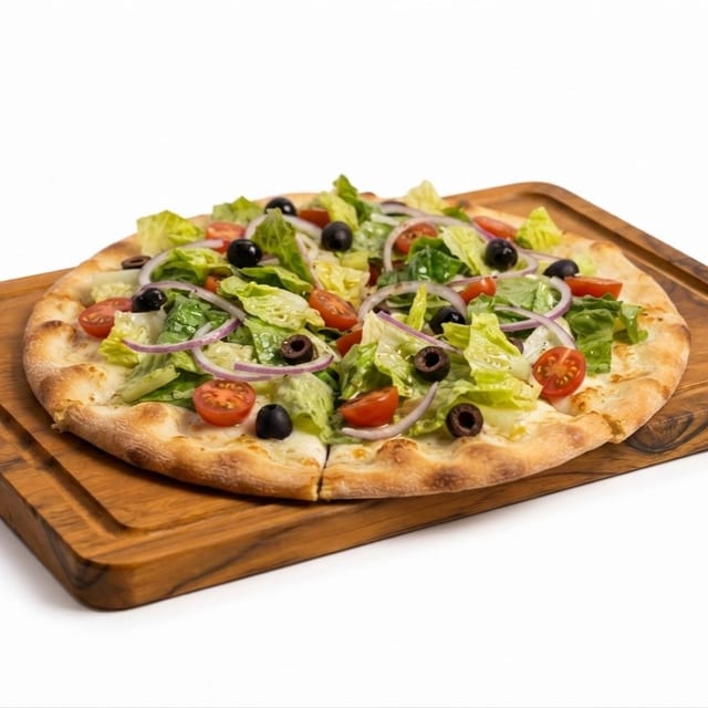 Salad Pizza.