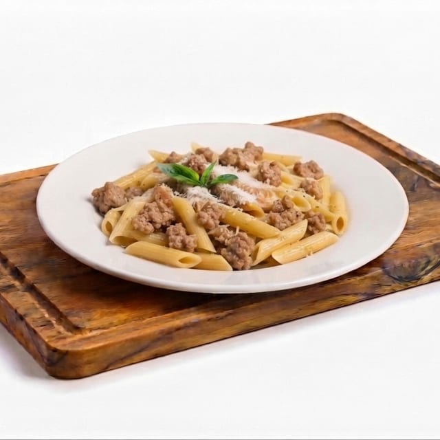 Penne with Sausage Lunch.