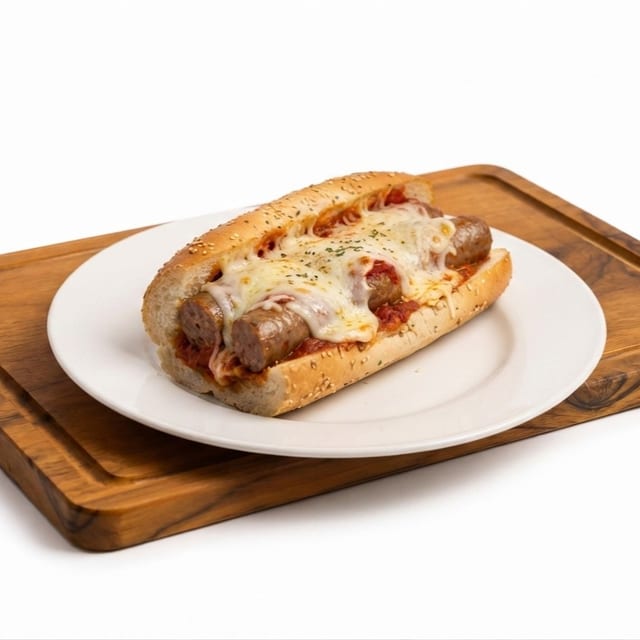 Sausage Parmigiana Hero.