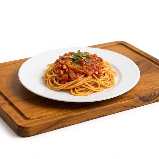 Spaghetti with Marinara Sauce.